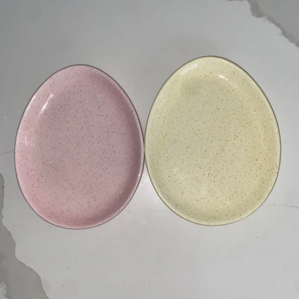 William Sonoma Easter egg desert plates